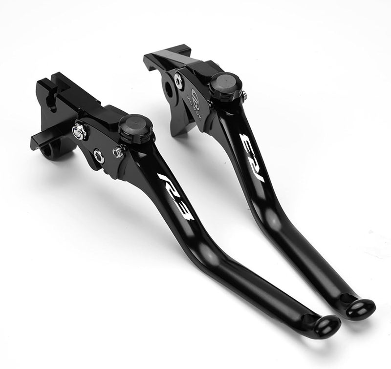MOWOK Fit for Yamaha R3 YZF-R3 YZFR3 2015 2016 2017 2018 2019 2020 2021 2022 2023 2024 2025 Motorcycle Accessories CNC Adjustable Brake Clutch Levers (Black) - Image 1